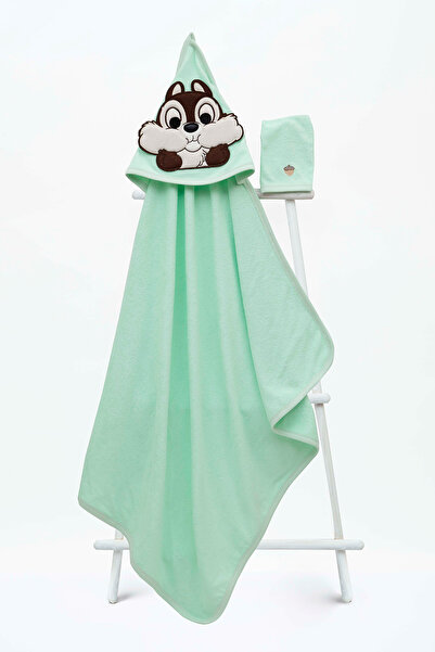 Babyline Aş منشفة أطفال قطنية 100% بنمط سنجاب