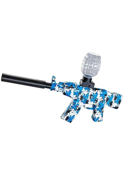 Danex Electric Gel Hydro-Ball Toy Machine Gun AK47, Blue (5000 Balls, Safety Goggles)