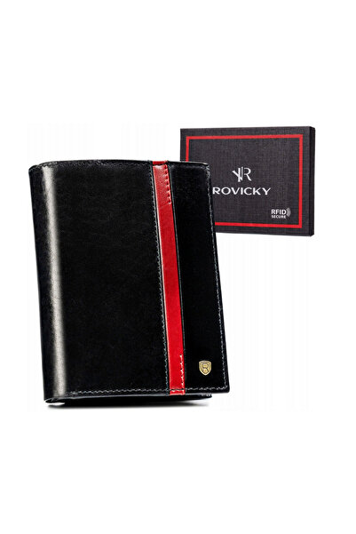 Other Portofel mare din piele pentru bărbați cu sistem RFID fără închidere ex...