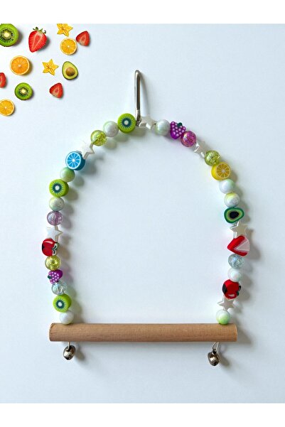 Tüylü Tezgah Muhabbet Kuşu Salıncağı Kuş Salıncağı Kafesler İçin Salıncak Doğ...