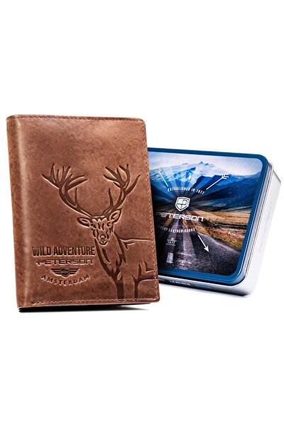 Other Large, vertical men's wallet made of genuine leather - Peterson