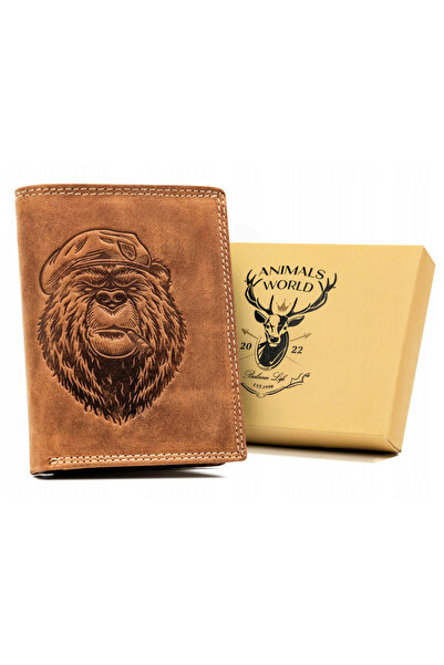 Other Large, vertical men's wallet made of genuine leather - Always Wild