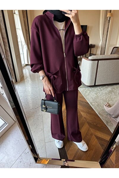 Oxygen Scarfs Premium 0ysho Kumaş Liona Kadın Tesettür İkili Takım TK100256