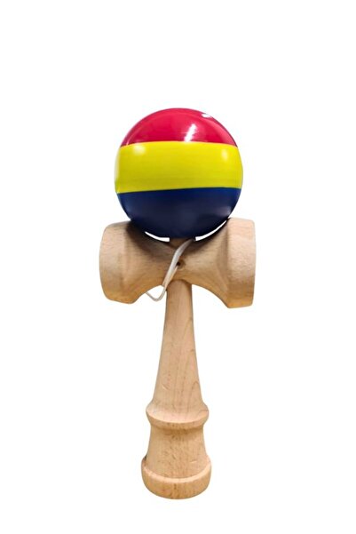 OEM Kendama din lemn – Joc de îndemânare profesional, model multicolor Grip, 18 cm
