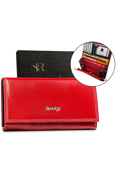 Other Large women's leather wallet with RFID system - Rovicky