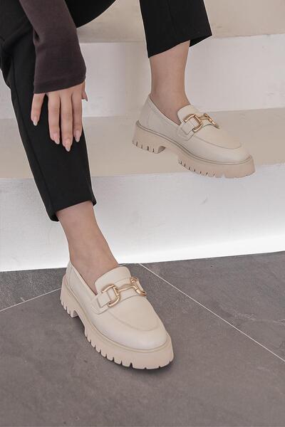 Stilbagshoes حذاء نسائي يومي من تيريزا مصنوع من الجلد الطبيعي مع تفاصيل مشبك،...