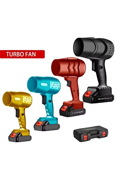 Flippy Φορητός Φυσητήρας Αέρα, Flippy, Αυτόματη Φόρτιση, 1500 mAh, Ταχύτητα Περιστροφής 25000 RPM, Μπλε