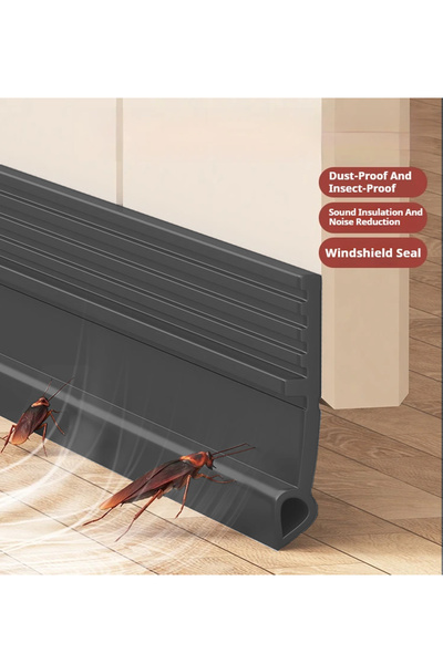 Generic Door Draft Stopper Under Door Draft Blocker Door Sweep Weather Stripping for Doors, 2" W x 39" L