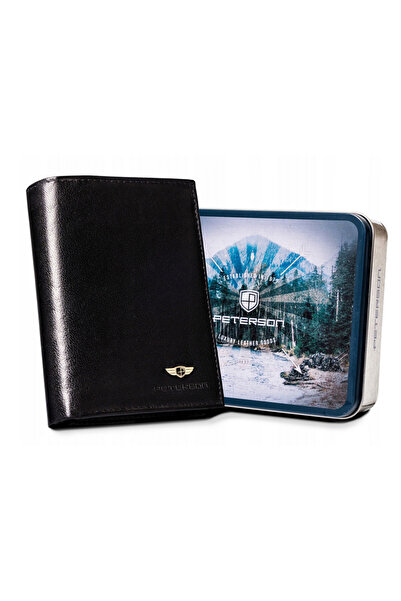 Other Large men's leather wallet without external clasp - Peterson