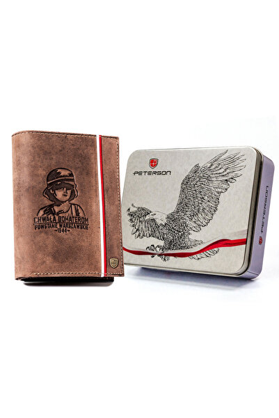 Other Large men's leather wallet with a patriotic motif - Peterson