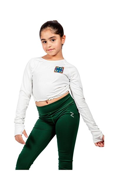 Zaecy Girl's Full Sleeve Crop Top