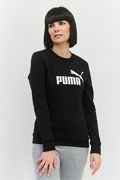 Puma Women Sportswear Fit Long Sleeve Training Sweatshirt, Black