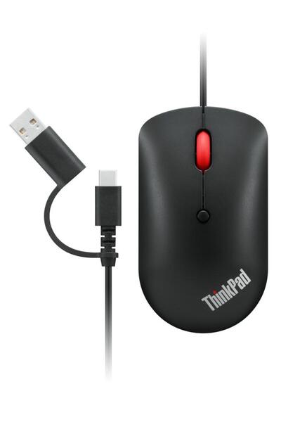 LENOVO Mouse compact cu fir ThinkPad USB-C, negru