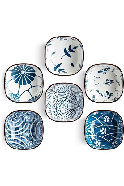 KASTWAVE أوعية غمس سيراميكية صغيرة مقاس 3.7 بوصة للسوشي مع صلصة الكاتشب والصو...