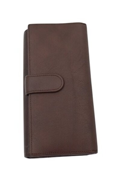 HASSION Women's Leather Wallet A05 - Dark Brown