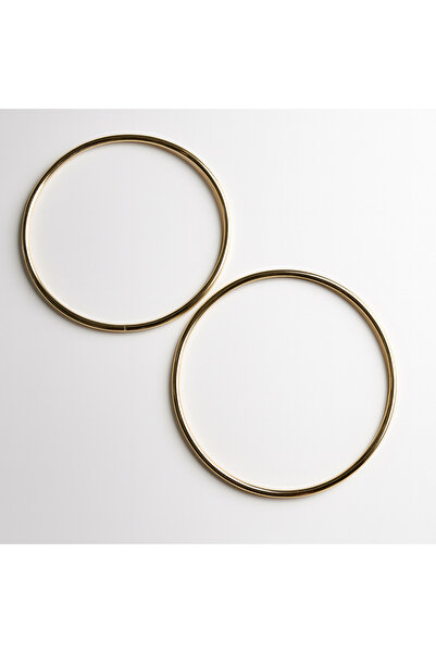 Prestij Boncuk Yuvarlak Altın Sarı Metal Çanta Sapı 16 cm