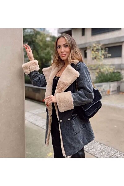 Kısmetin Butiği Women's Coat Denim Jacket