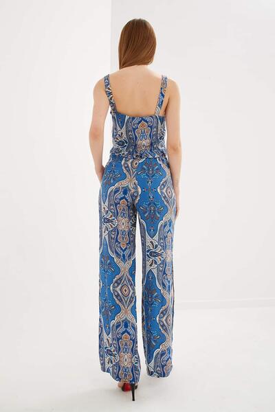 Fashion Friends Patterned Suit Blue