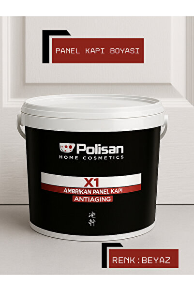 Polisan X1 Amerikan Panel Kapı Boyası – Beyaz Renk (AntiAging Serisi)