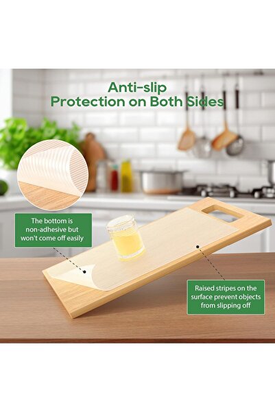 Generic Double-sided non-adhesive washable non-slip shelf liner for cabinets & shelves, 12 in × 20 ft - Ano