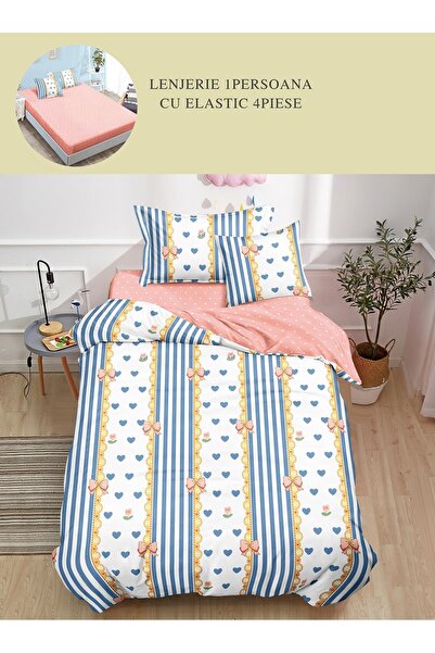 CHIRASO CHIRASO Bedding, Finet, 1 person, 4 Pieces, ELASTIC Sheet 140x200cm, Cover 155x200, 2 Pillowcases