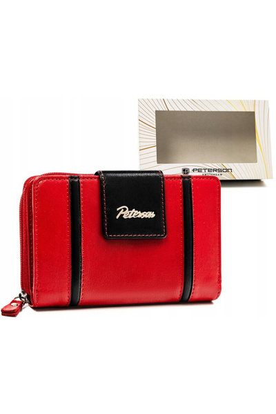 Other Elegant women's leather wallet with snap and zipper - Peterson