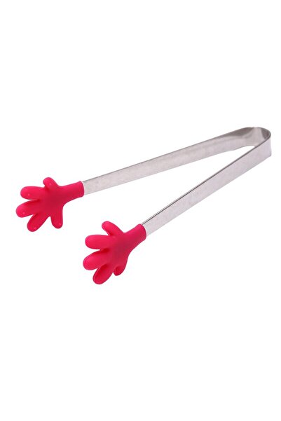 Flippy Creative Food Tongs, Flippy, Silicone Hand Model, 14.5x3 cm, Red