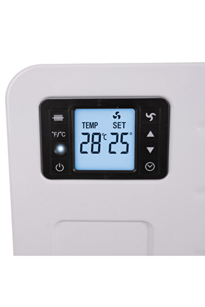 zola Convector electric Smart, 2300W, 3 trepte, termostat reglabil, mod , temporizator 24h, protectie