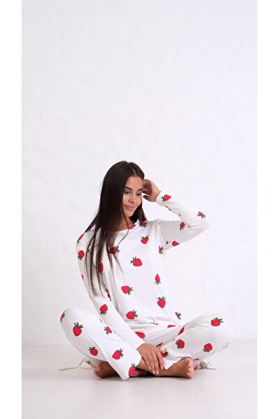 Hepyek pamuklu uzun kollu pijama takımı