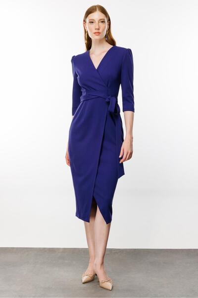 Nefeli Kruvaze Elbise ÇİVİT