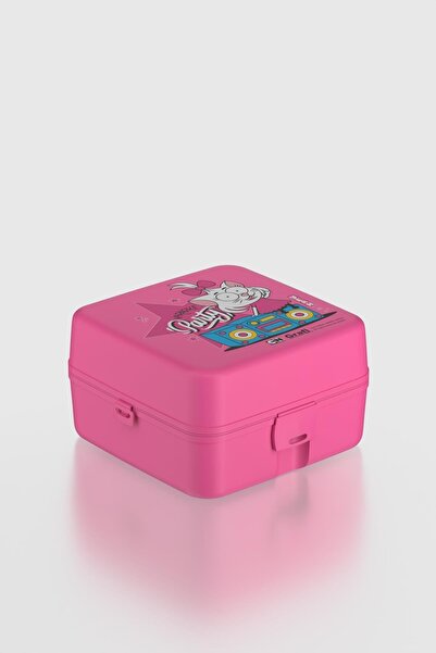 Renga Leya Kral Şakir Canan Patterned Pp Children's Lunch Box 222052 Pink