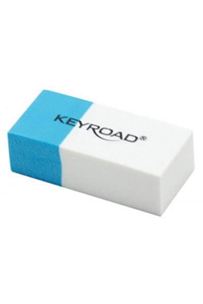 KEYROAD Radieră Duo KR971645, dreptunghiulară 39x17x12 mm, alb-albastru, crei...