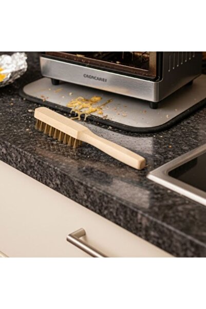 DAMMERUN Ahşap Saplı Mangal ve Tost Makinesi Temizleme Teli – 23 cm Paslanmaz Tel Fırça