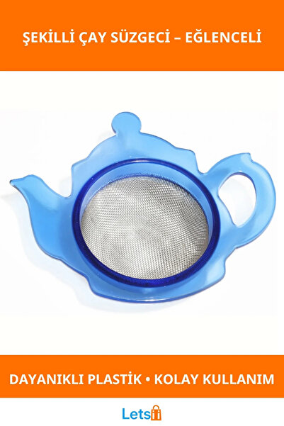 Letsii Teapot Shaped Fun Tea Strainer