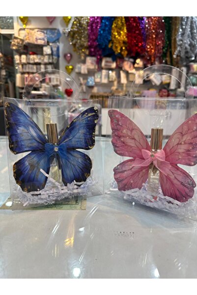 erz hediyelik 24 bebek hediyelik şeffaf çanta içinde karton kelebek üstünde c...