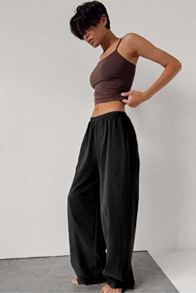 Madmext Siyah Barrel Fit Kadın Eşofman Altı MG2553