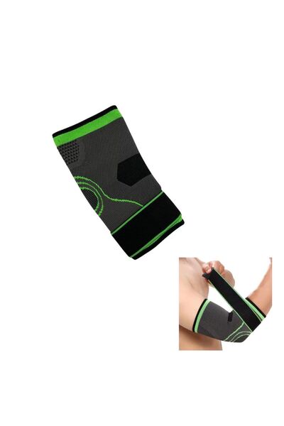 NextFarma Cotiera Elastica, Orteza de protectie, Cu benzi de fixare elastice, Negru / Verde, Nextfarma®