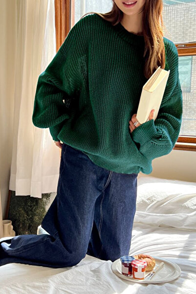 Cemre Life Γυναικείο πλεκτό πουλόβερ Oversize