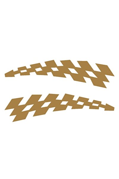 Oracal Set 2 stickere auto decorative, steag de curse, carouri, 40cm, cupru