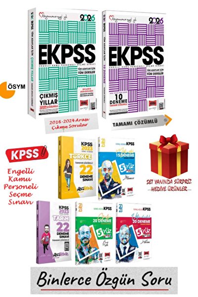Yargı Yayınları 2026 Yargı EKPSS Çıkmış Sorular+EKPSS 10 Deneme+KPSS Deneme S...