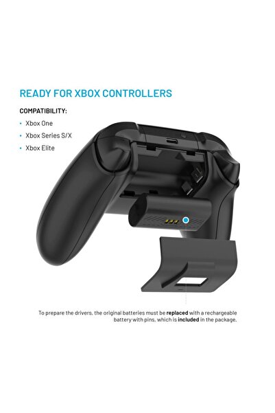 FIXED Βάση φόρτισης FIXXB-DCC-BK, Διπλή θύρα, για Xbox Series S/X, Elite, One, USB-C, Μαύρο