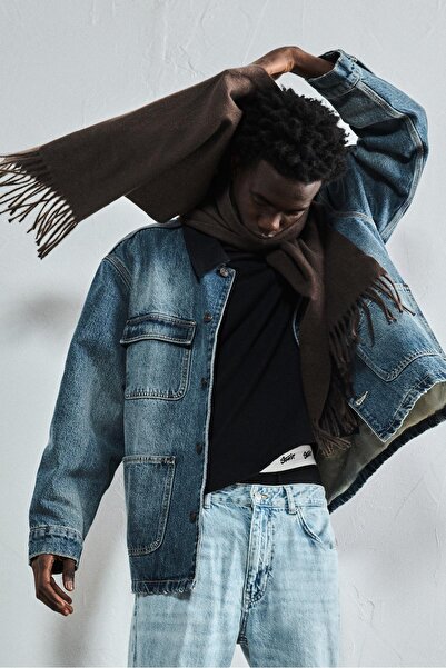 Pull & Bear Yumuşak Püsküllü Atkı