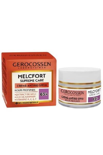 GEROCOSSEN Crema antirid riduri profunde 65+ SPF10 Melcfort Supreme Care 50 ml