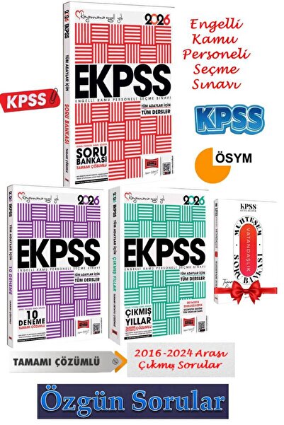 Yargı Yayınları 2026 Yargı EKPSS Soru Bankası+EKPSS Çıkmış Sorular+EKPSS 10 D...