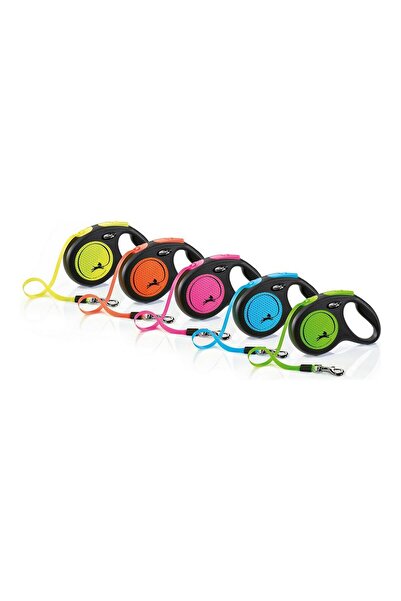 Flexi Dog Lead NEW NEON 5 m Orange Size M