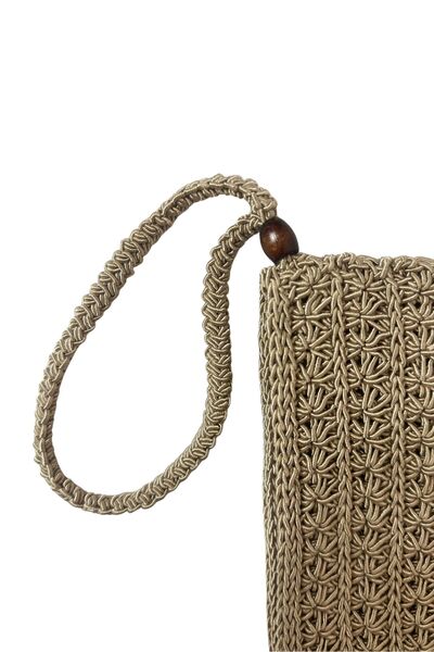 Uretti - Şennur 3131 0764 Hand Knitted Cotton Polyester Portfolio Bag - 25 X 17 cm