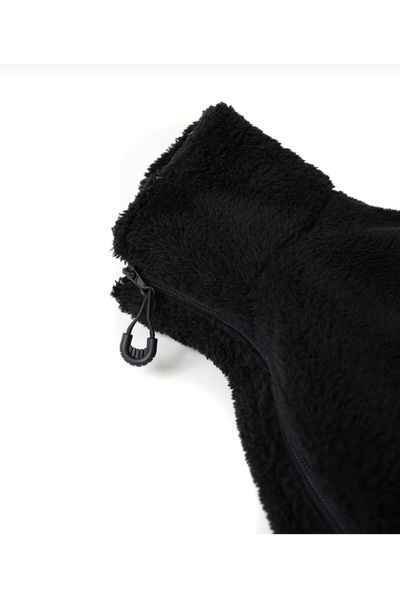 Cancanlı Kumaşçılık Erkek Peluş Ceket Kalın Oversize Fermuarlı