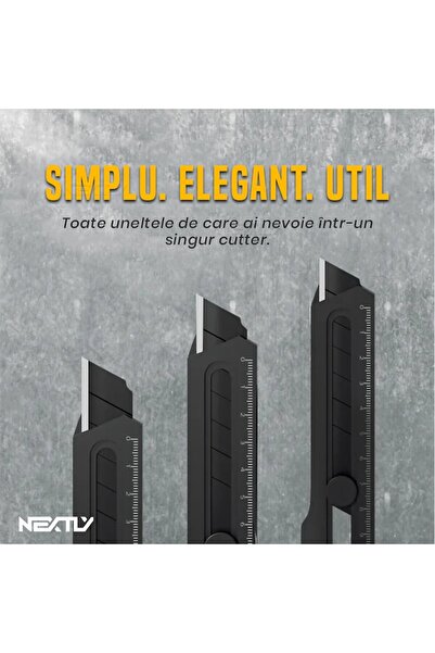 NEXTLY 6-in-1 Stainless Steel Multi-Tool: Cutter, Opener, Screwdriver, Hex Keys, Ruler