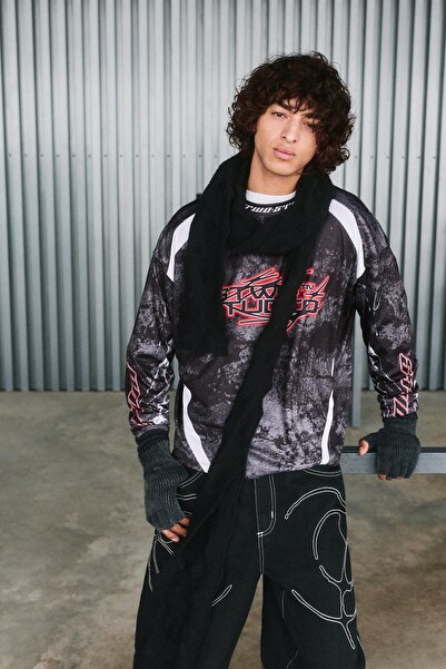 Pull & Bear Yarış tarzı STWD Studio tişört