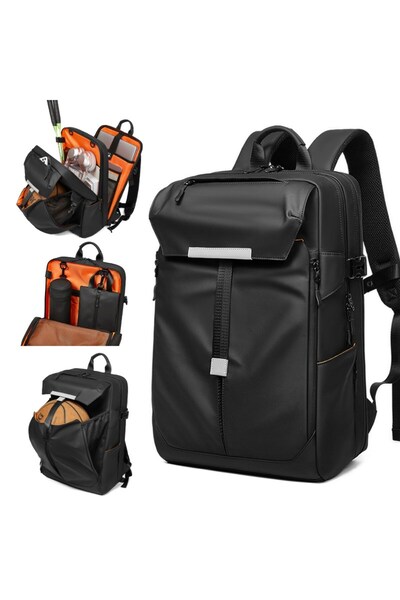 RELAXUS حقيبة ظهر للسفر مقاومة للماء - حقيبة معزولة وحقيبة للأشياء الرطبة كهدية - حجرة للكمبيوتر المحمول مقاس 16 بوصة